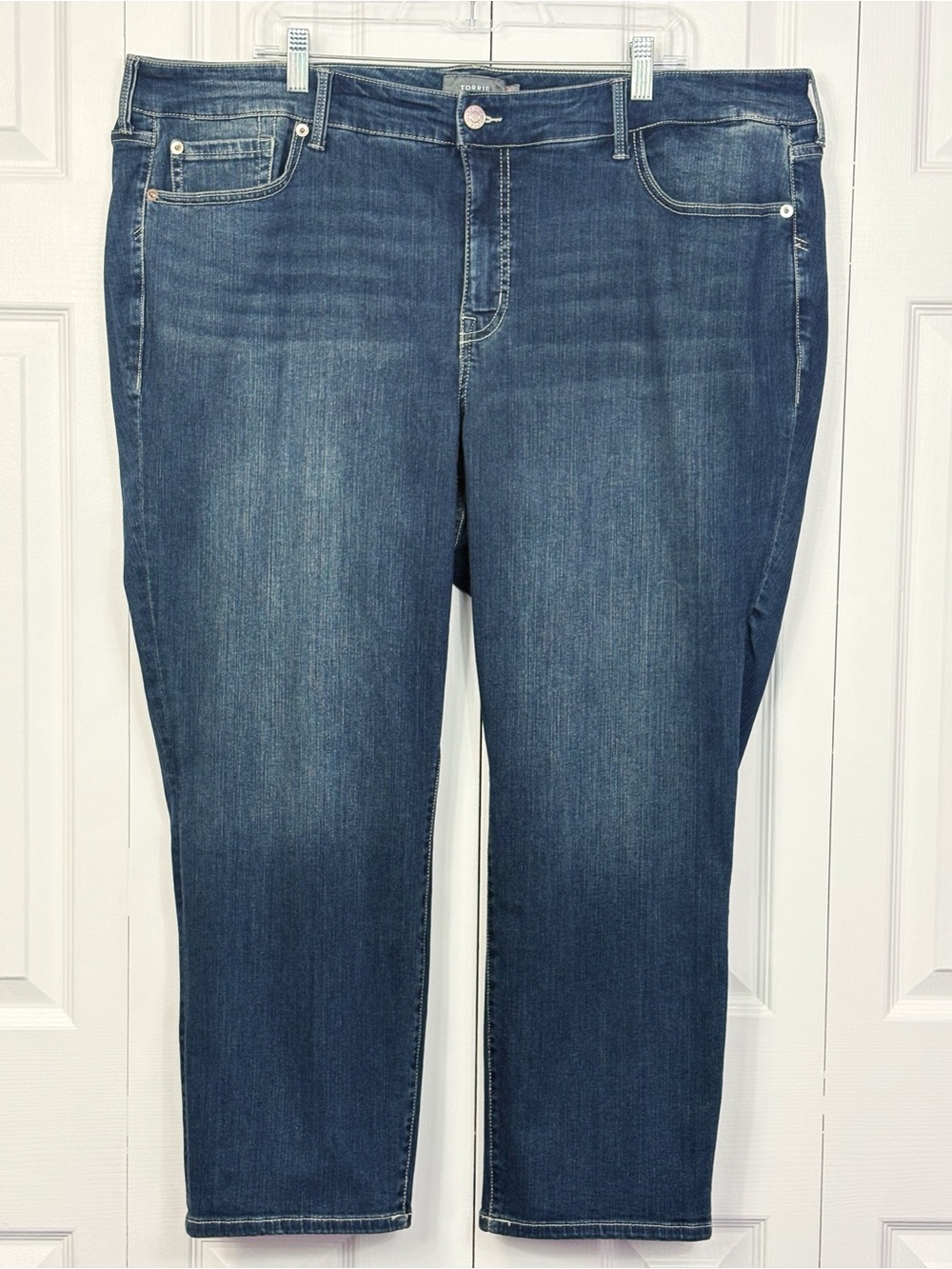 NWT Torrid Richmond Blue Denim Mid-Rise Perfect Boyfriend Ankle Jeans 24R